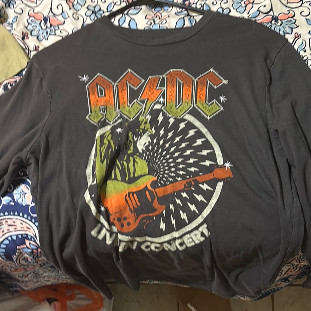 AC/DC Black Graphic T-Shirt